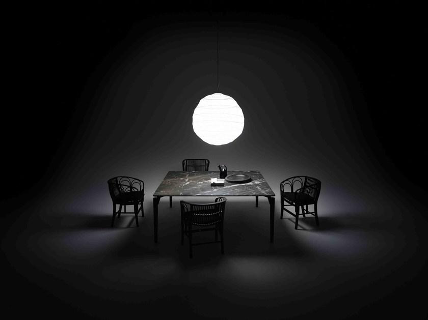 DE PADOVA Квадратный стол с мраморной столешницей и деревянными ножками sun-id-1504895 - Вид №7