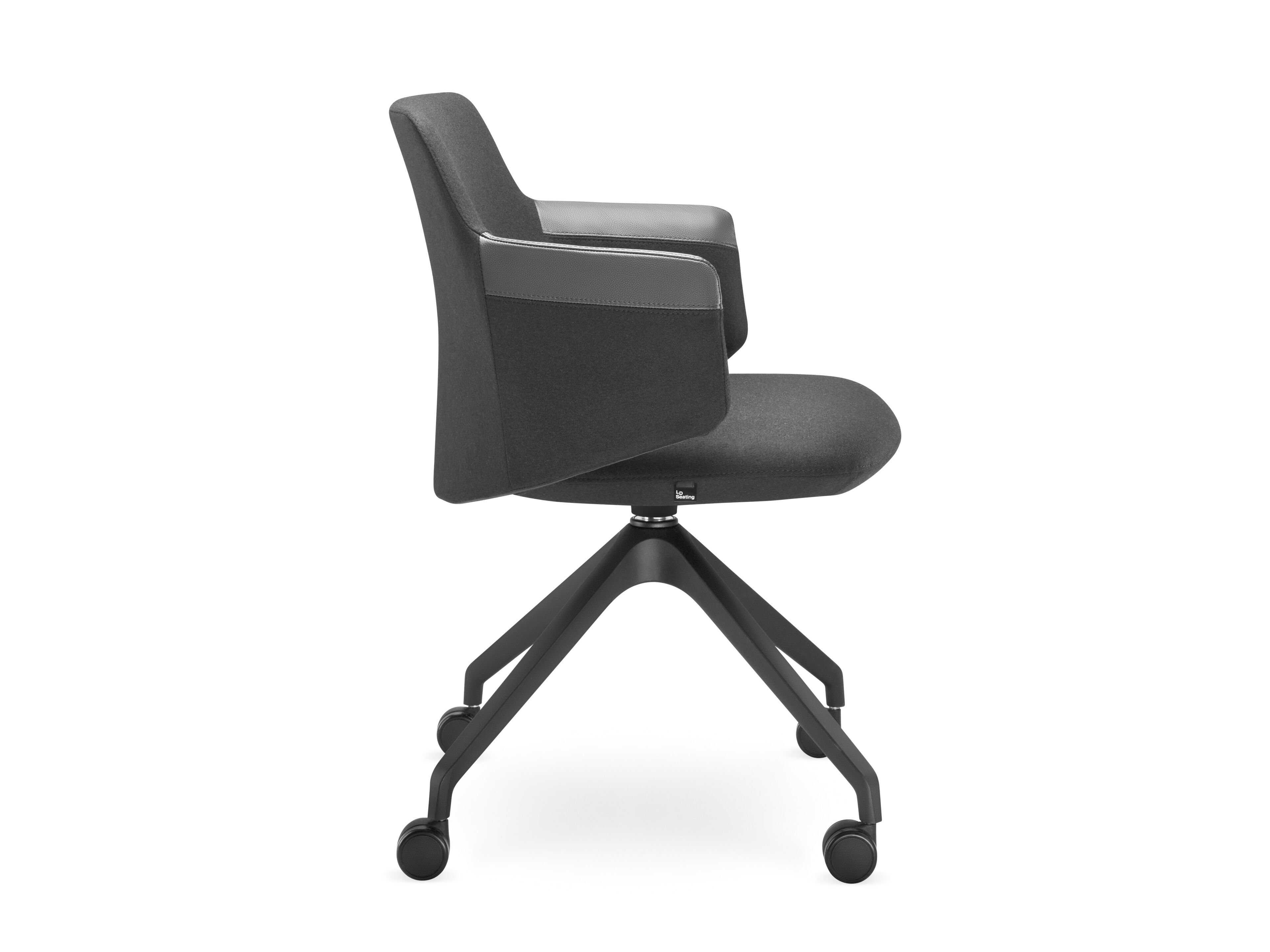 Кожаный операционный офисный стул с подлокотниками LD Seating Melody Meeting ARCH-00134788 - Вид №2