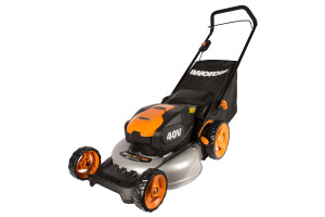 16045419 Аккумуляторная газонокосилка 40В, 2х4.0 Ач, двойное ЗУ 2x2A WG751E WORX