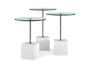 Круглый Хрустальный журнальный столик