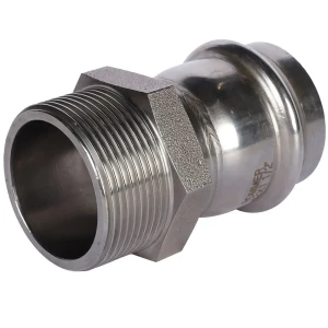 Муфта переходная Rommer 1 1/2"x42 мм ВПр-НР нержавеющая сталь