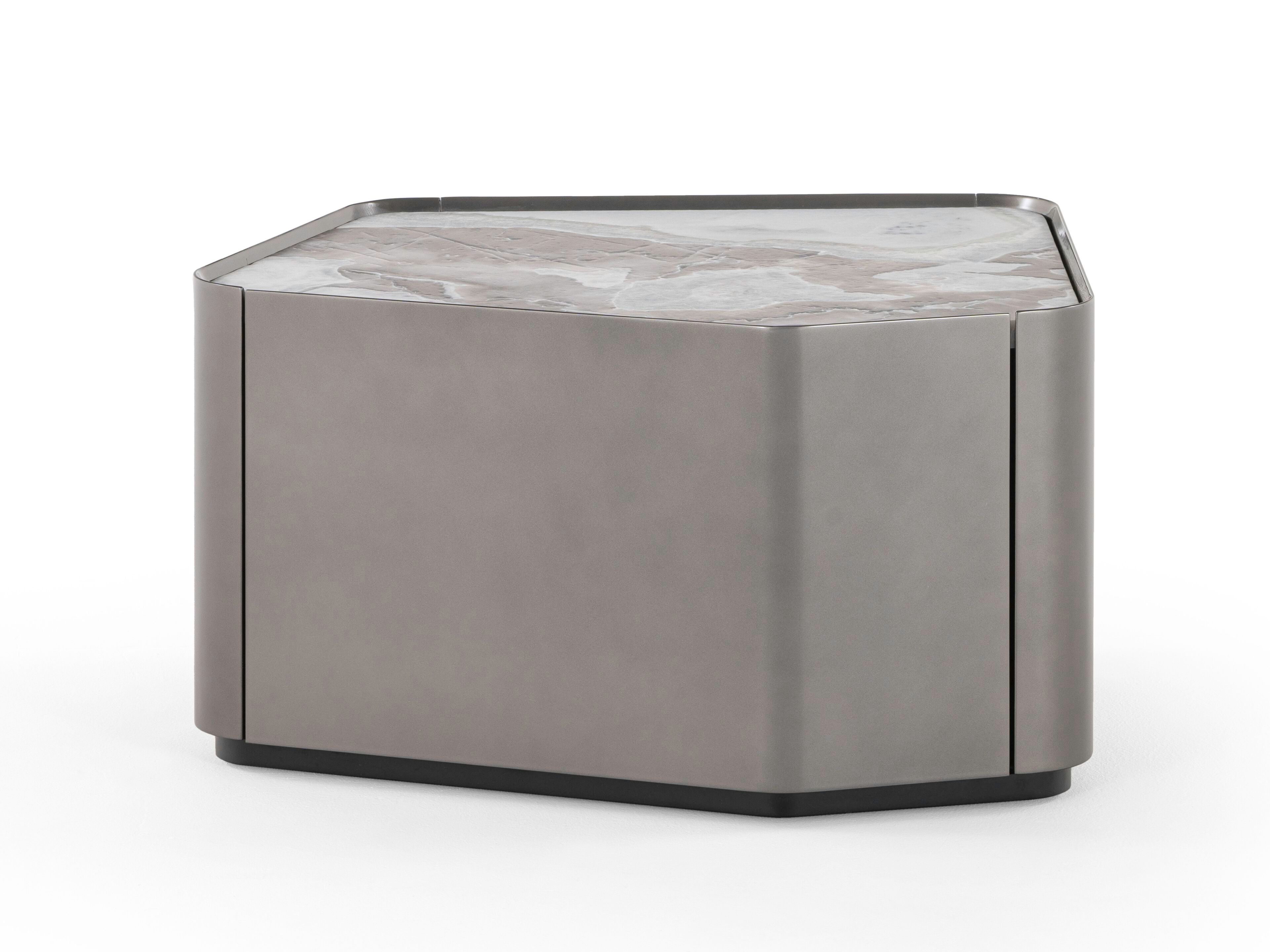 Прикроватная тумбочка из дерева и мрамора Visionnaire Neolito ARCH-00079595 - Вид №1