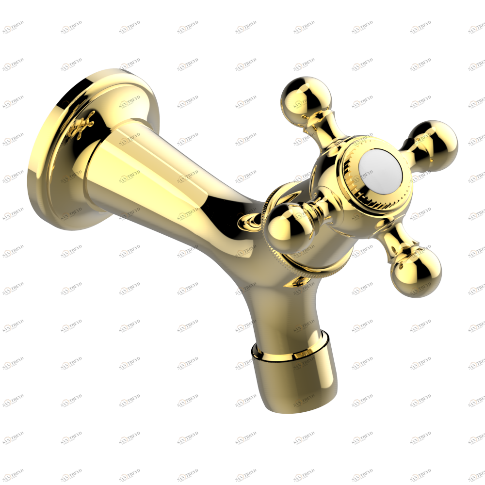 G08-166/C Кран настенный 1/2" для холодной воды Thg-paris Pompadour Золото G08-166/C CAT.F