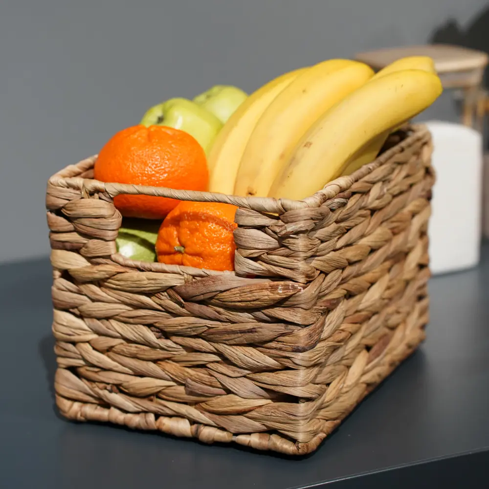 Корзина стеллажная Золотистый колос 19x17x25 см 8.1 л гиацинт цвет бежевый 82232209 STLM-2114265 Santreyd EW-79 M - Вид №7