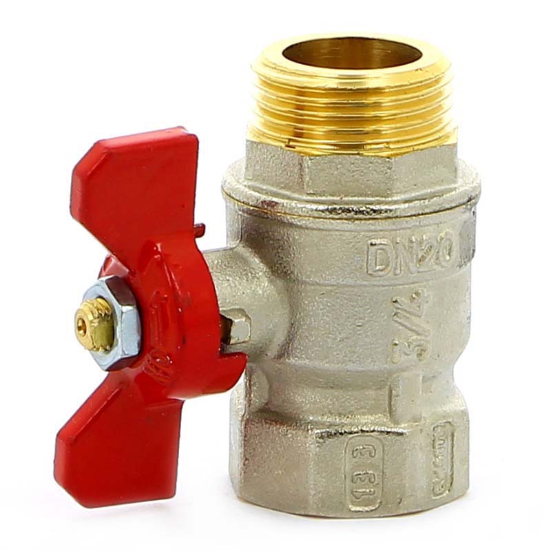 Кран шаровой НВ MISTRAL бабочка TIEMME 3/4" 2360006 - Вид №1