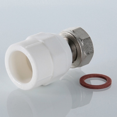 VTp.708.0.03206 Фитинг полипропиленовый с накидной гайкой Valtec 32 мм x 1"  - Вид №7