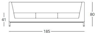 Real Piel 3-х местный тканевый диван Star sun-id-1472012 - Вид №1