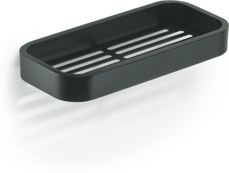 3218(14) Gedy Outline, решётка прямоугольная 1-уровневая, цвет черный матовый