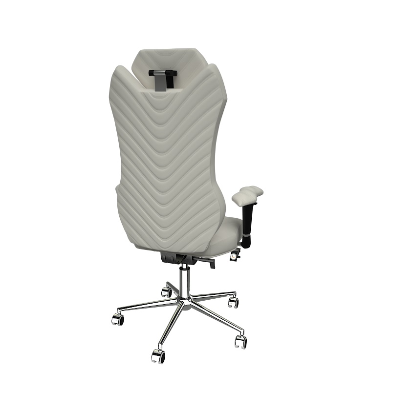 Компьютерное кресло эргономичное белое из экокожи Monarch KULIK PREMIUM LINE 240055 Белый  - Вид №3