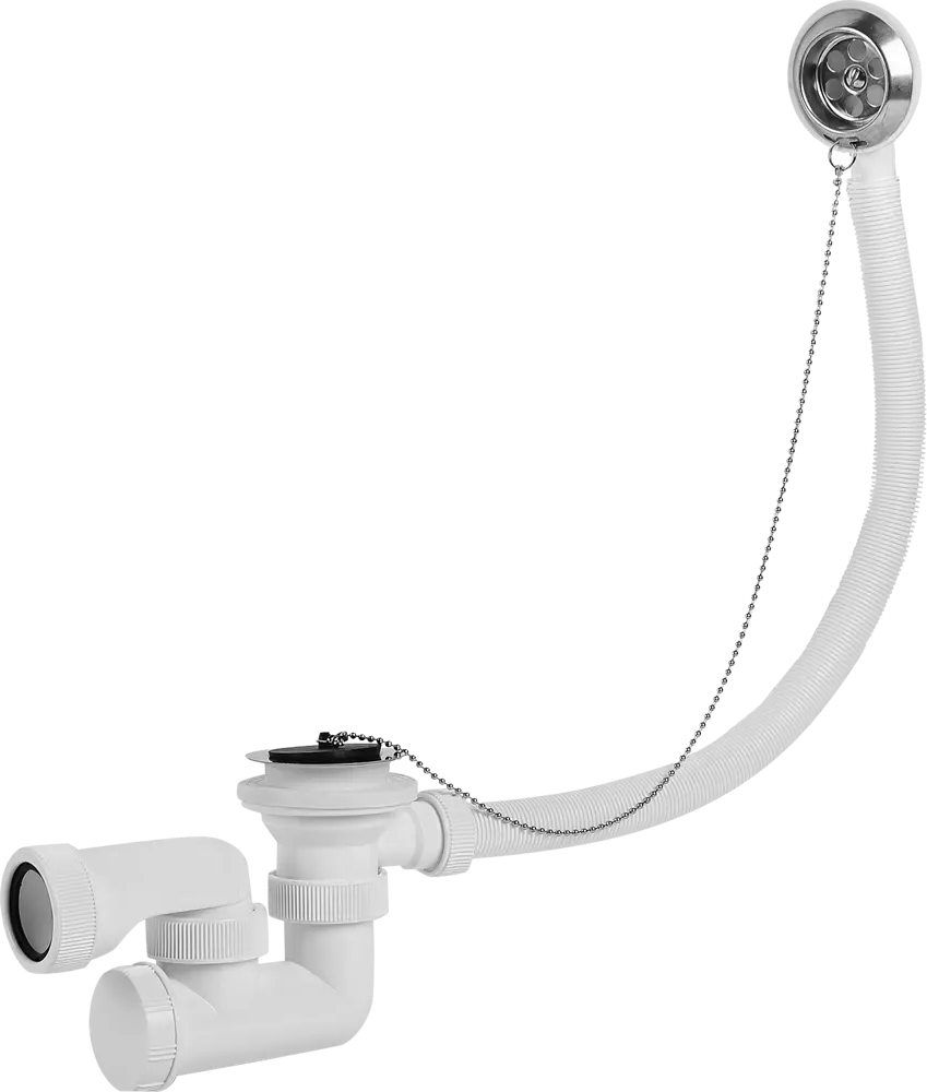 Сифон для ванны EQUATION с ревизией и выпуском 18551011
