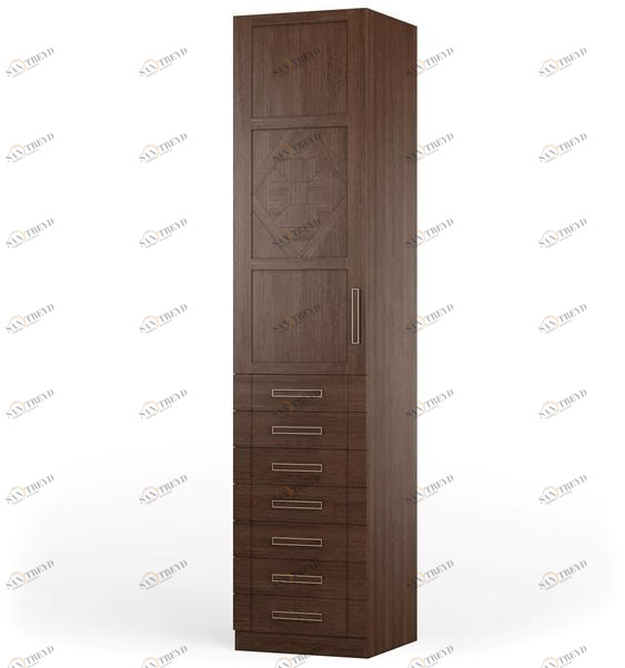 DWFI Комод из фанерованной древесины с ящиками  00002676 