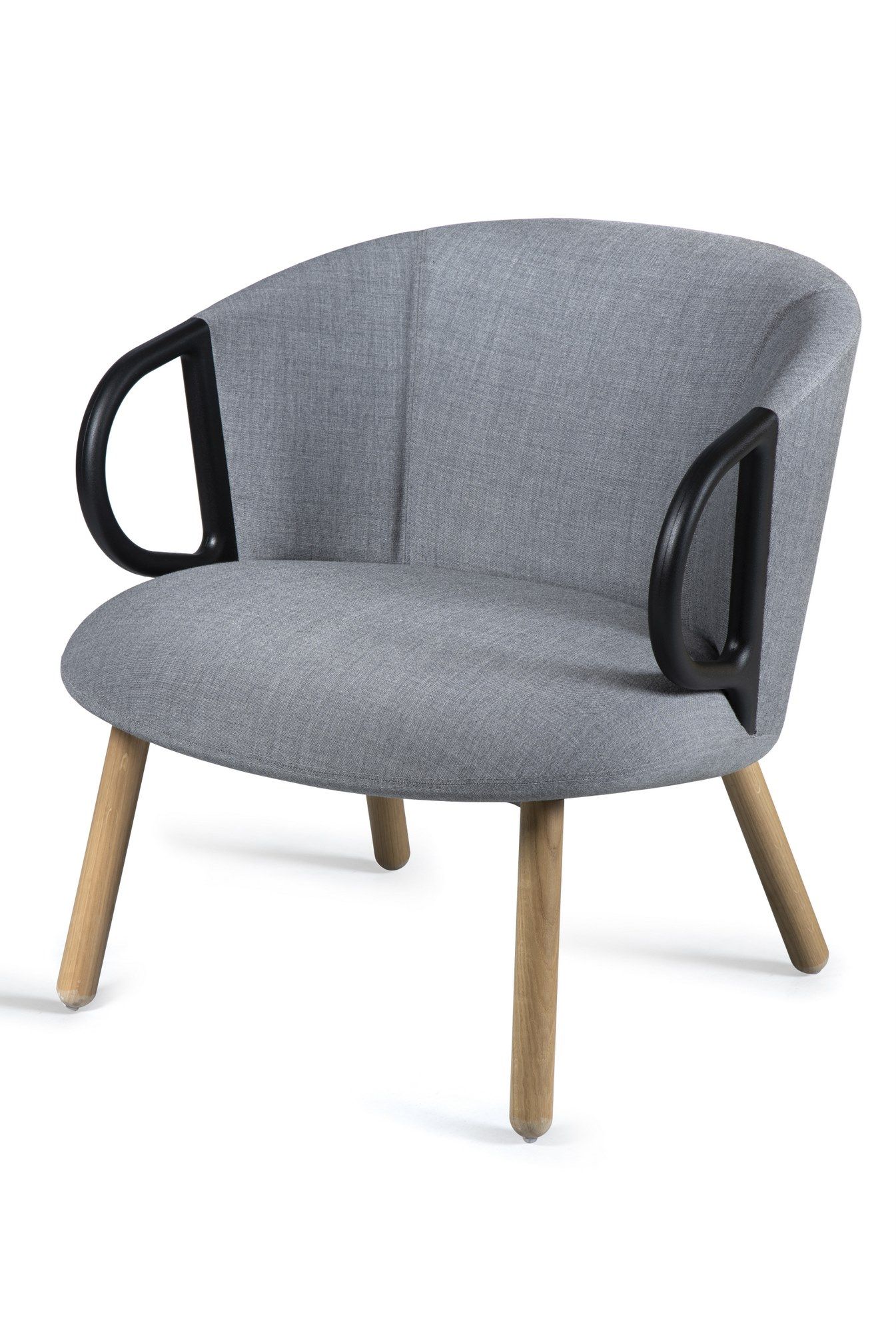 Мягкое тканевое кресло с подлокотниками и деревянной рамой GABER Cucaracha ARCH-00113860 - Вид №1