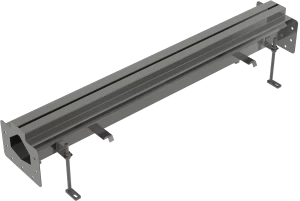 Промышленный желоб щелевой наклонный из нержавеющей стали AISI 316L