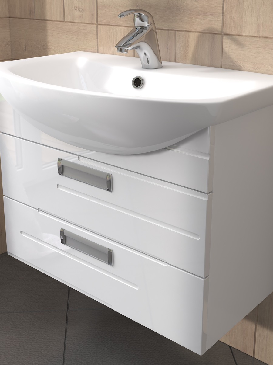 Тумба Diana 2-600 подвесная (под ум Балтика)610⨉450⨉560 мм белый Santreyd sun-id-665241 - Вид №2