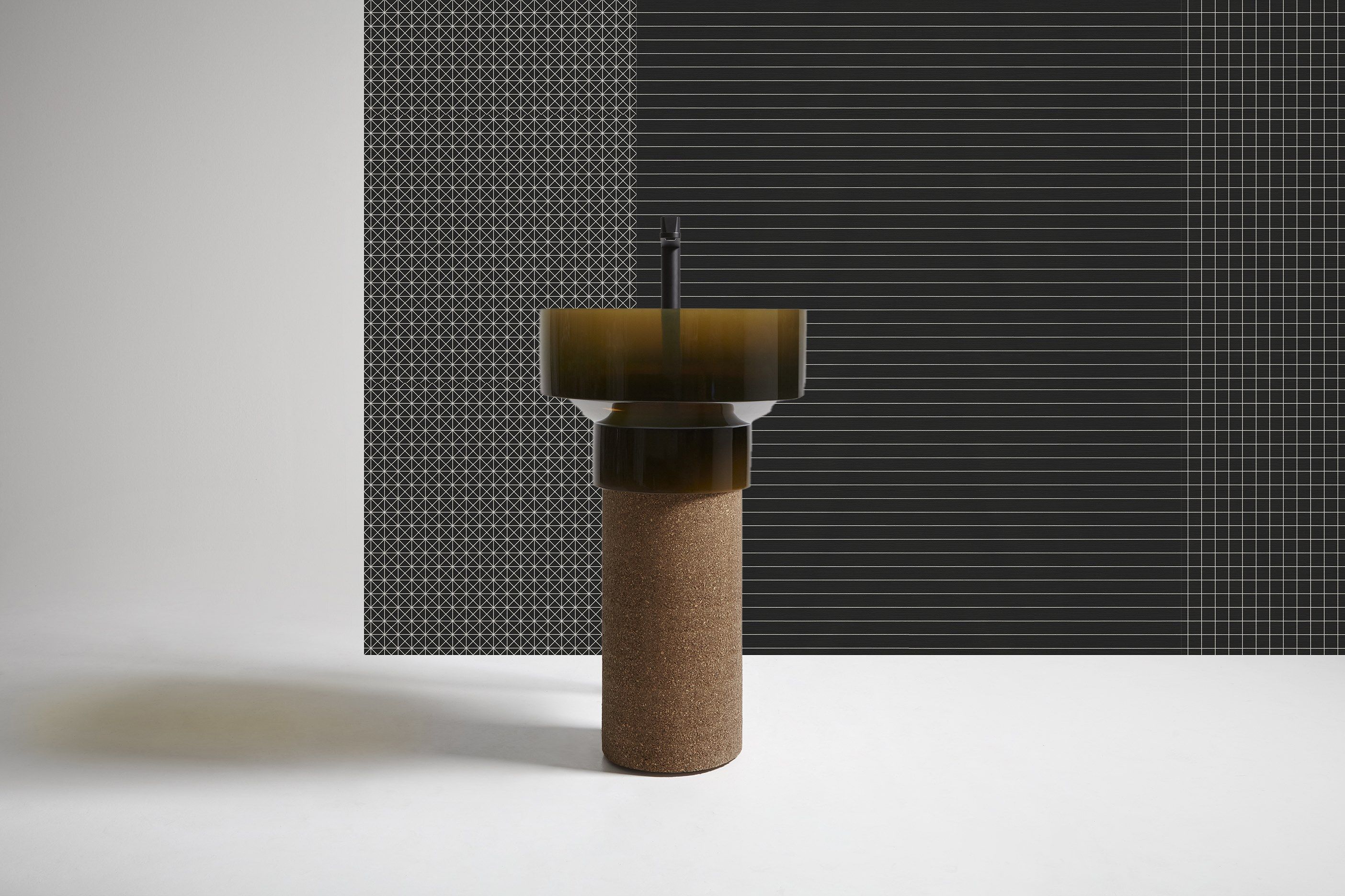 Геометрические обои для ванной комнаты Antoniolupi TRALERIGHE ARCH-00067593 - Вид №9