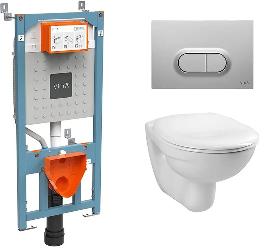 91746504 Комплект инсталляция с унитазом Vitra 9773B003-7202 цвет белый STLM-0996036
