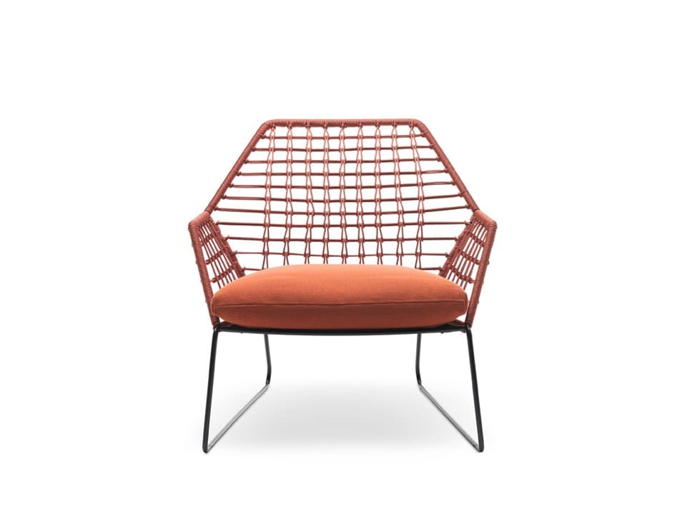 Садовое кресло из полиэтиленовой ткани и веревок Saba Italia Нью-Йорк ARCH-00030787 - Вид №5