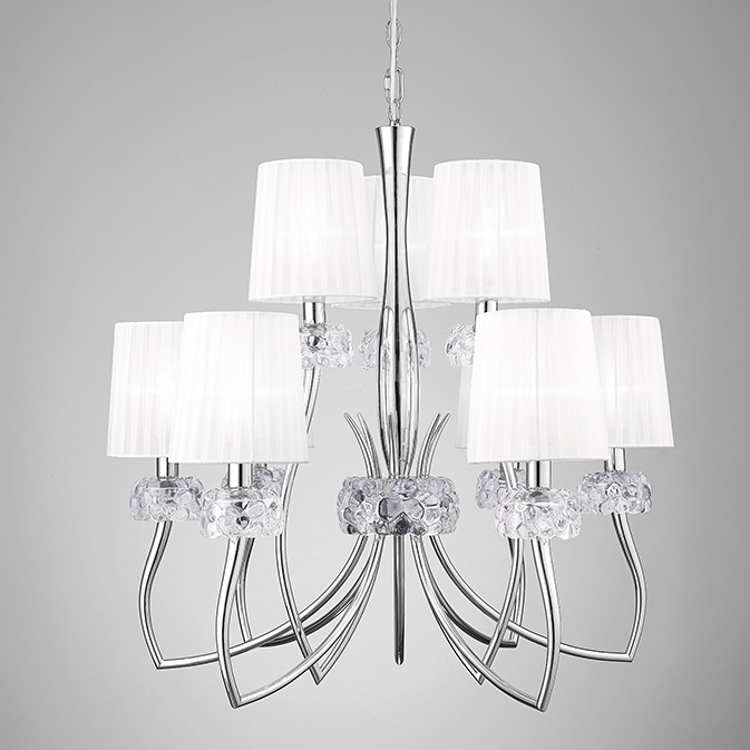 004334 Люстра 9L (хром) Mantra Loewe