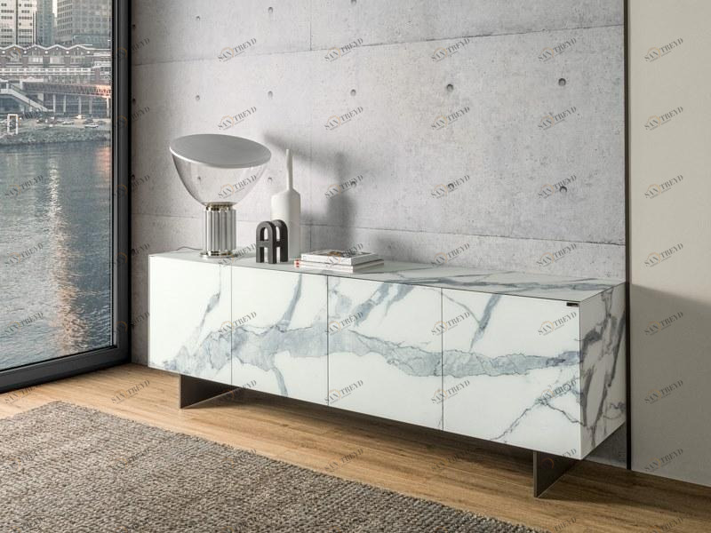 Lago Буфет из стекла со встроенной подсветкой Materia sun-id-1424367