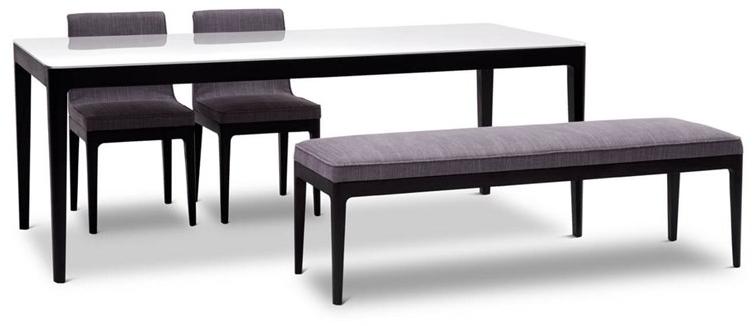 HC28 Cosmo Мягкая скамья из ткани Earl F54 - Вид №1