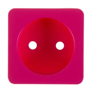 Накладка для розетки без заземления Lexman Cosy, цвет фуксия