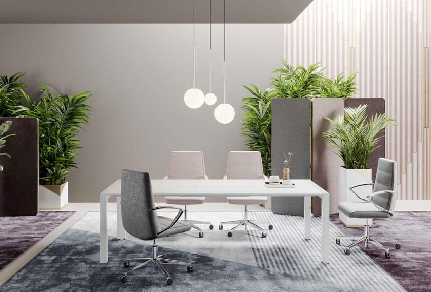 PROF Прямоугольный стол для совещаний с системой управления кабелями Extralight sun-id-1434582 - Вид №4