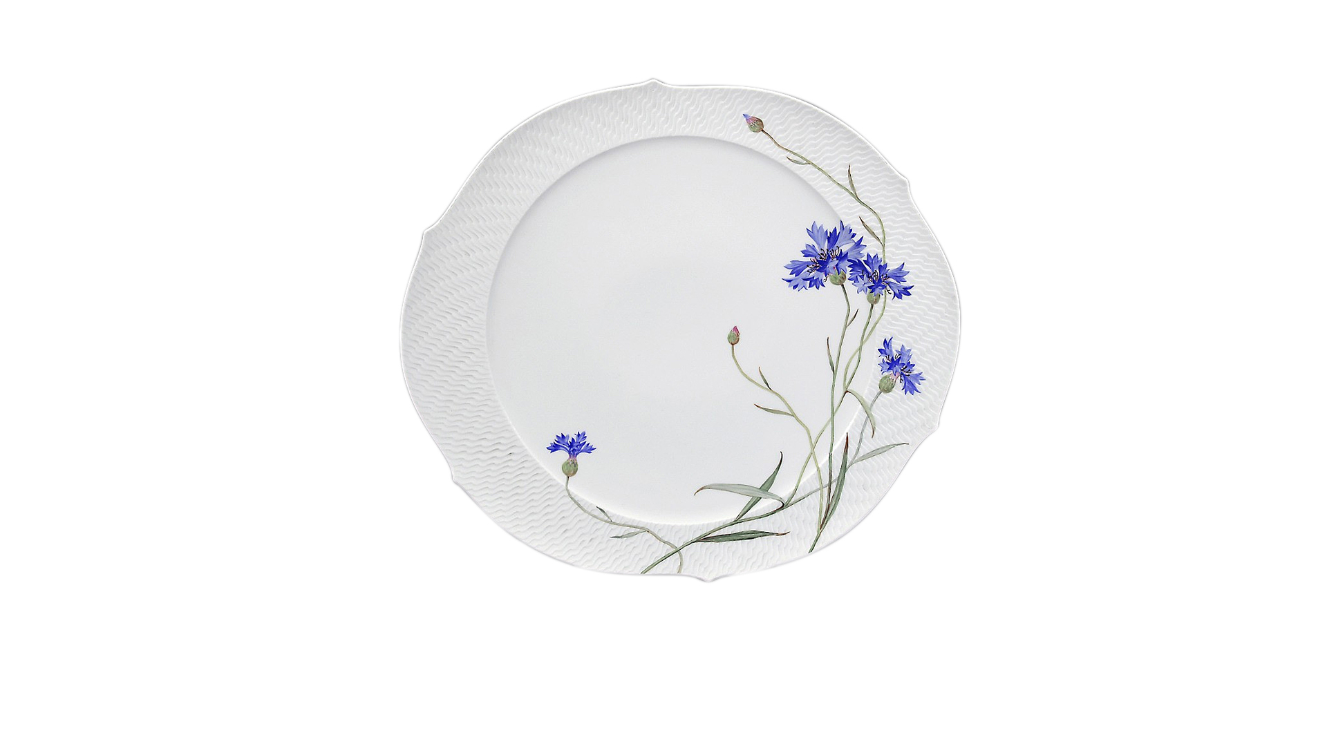 10526775 Meissen Сервиз кофейный 6/22 "Игра волн, рельеф, голубые васильки" Фарфор  - Вид №6