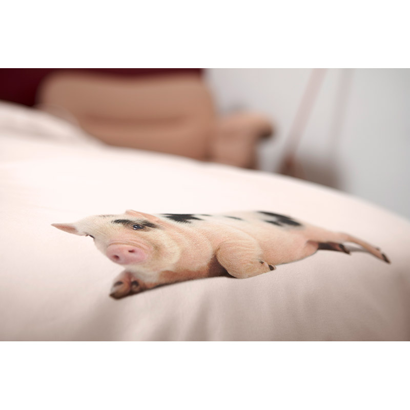 Комплект постельного белья  "Поросенок розовый" 150х200 см SNURK MISSPEGGYPINK150Х200CM - Вид №4