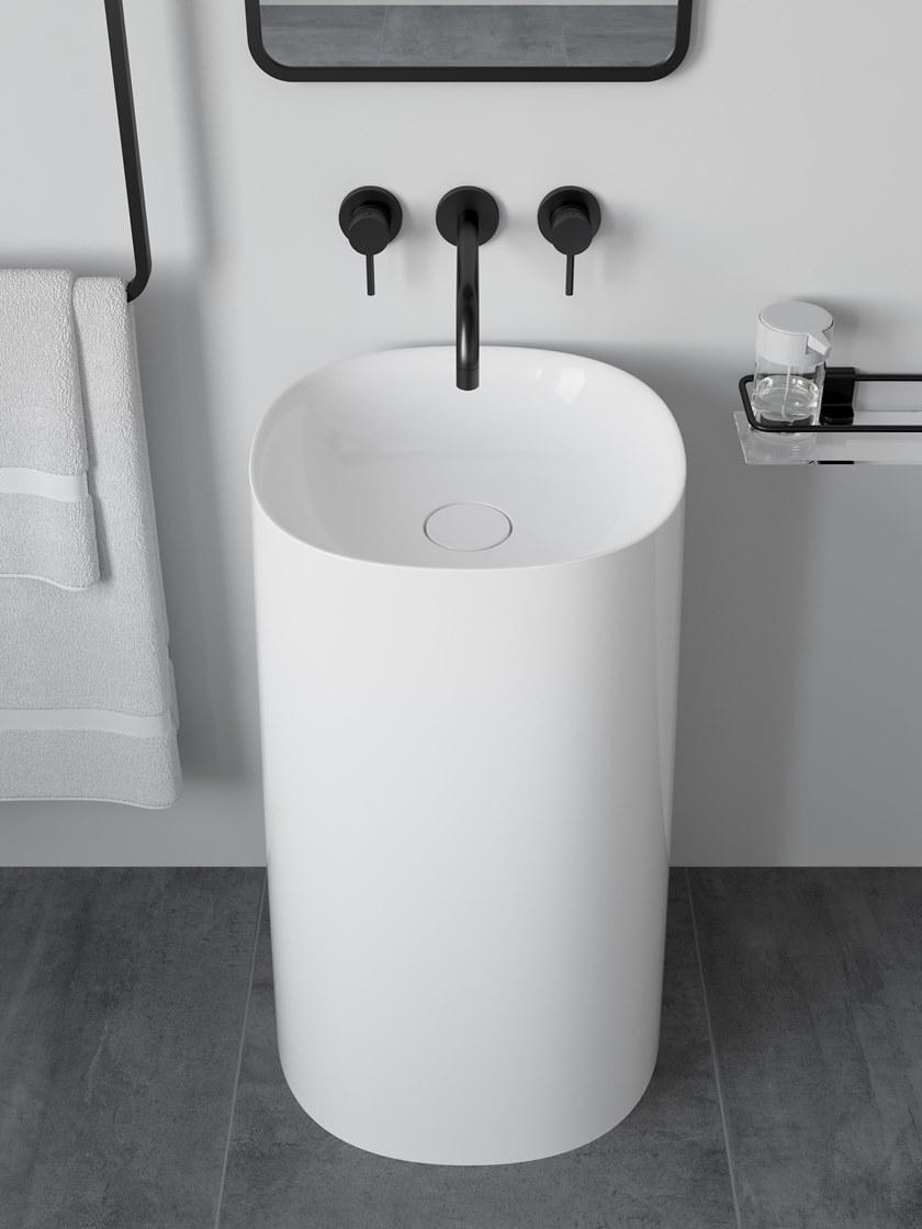 Напольная раковина стоящая овальная Acquabella Acquawhite sun-id-1370189 - Вид №2