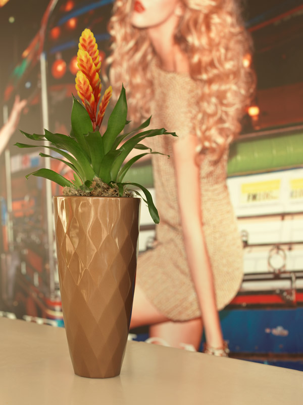 073149 Кашпо Nano матовое синее 36см Vondom Vases - Вид №1