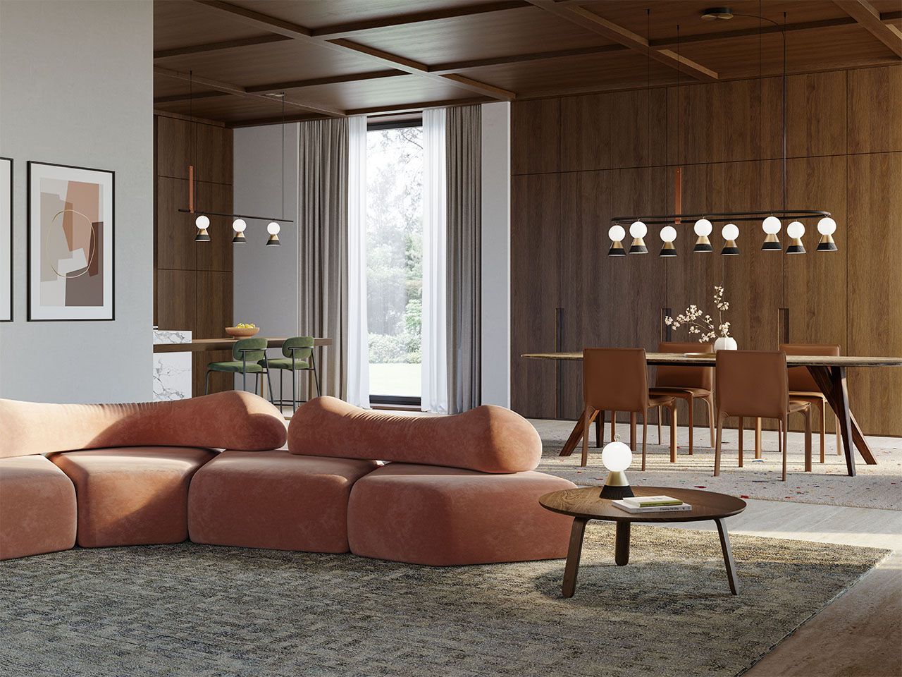 Металлический светодиодный подвесной светильник Masiero Bozu ARCH-00121151 - Вид №2