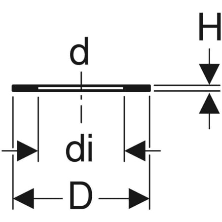 361.742.00.1 Фланцевая прокладка Geberit PE Geberit  - Вид №2