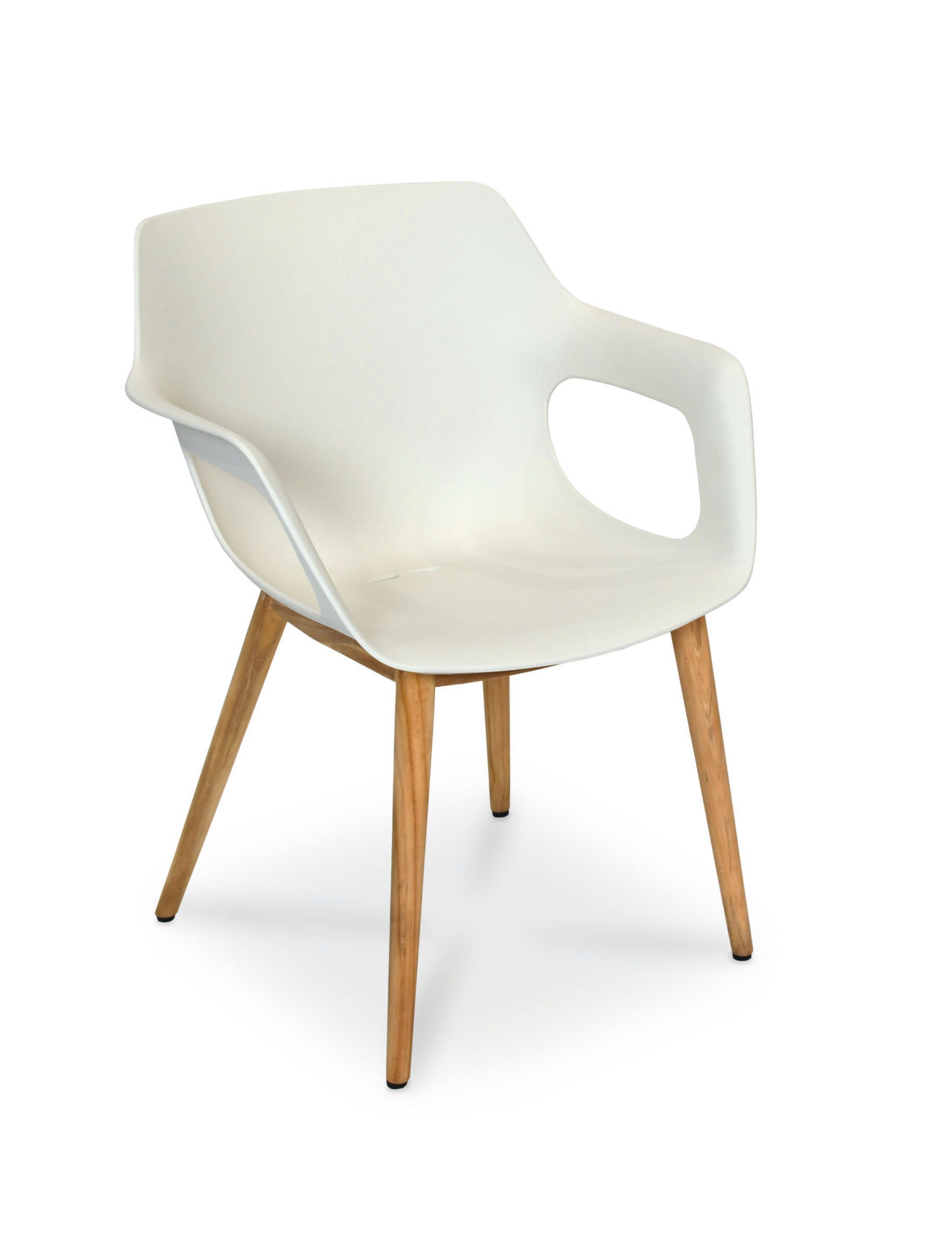 Рециркулированный пластиковый штабелируемый стул с подлокотниками FISCHER MÖBEL Tempus ARCH-00055566 - Вид №1