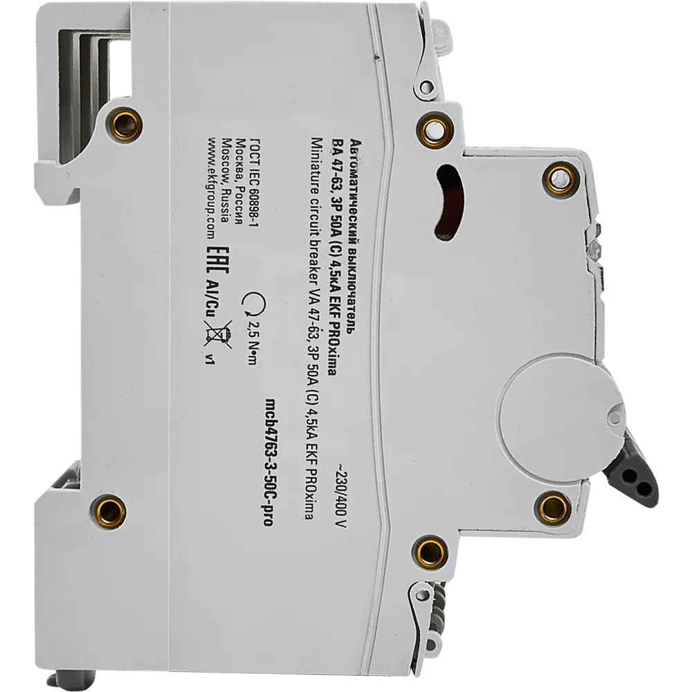 Автоматический выключатель EKF ВА47-63 для защиты электрических сетей 82421336 STLM-1102368 - Вид №3