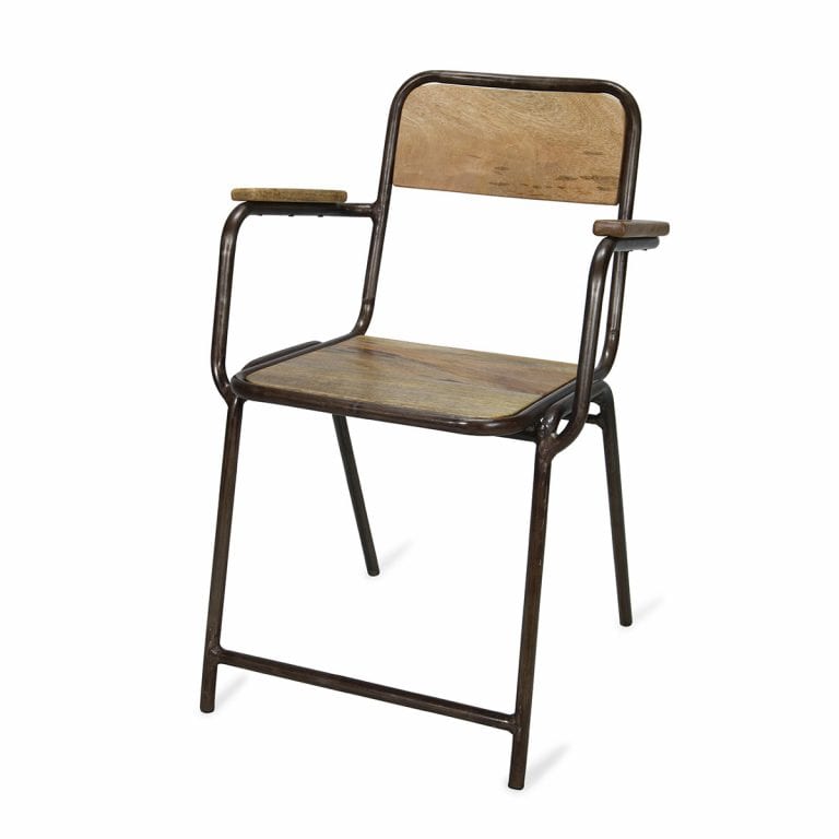 080321 Деревянный стул с подлокотниками Francisco Segarra Leo Santreyd