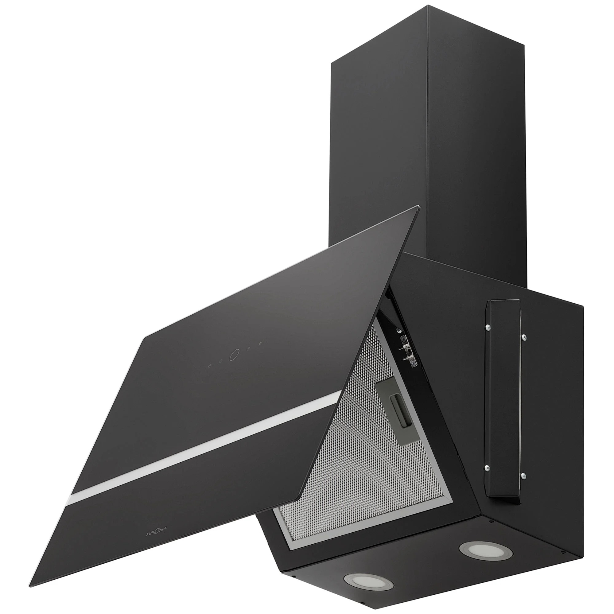 9138441 Вытяжка наклонная KRONA BRUNA 600 S черный/серебристый STDN-0035915 - Вид №3