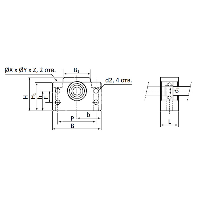 IS357 Опора ШВП BF15 ISKRA  - Вид №1