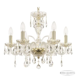 91901434 Люстра подвесная Bohemia ivele crystal 321069 321069 6 ламп 12 м² цвет золото STLM-1456455