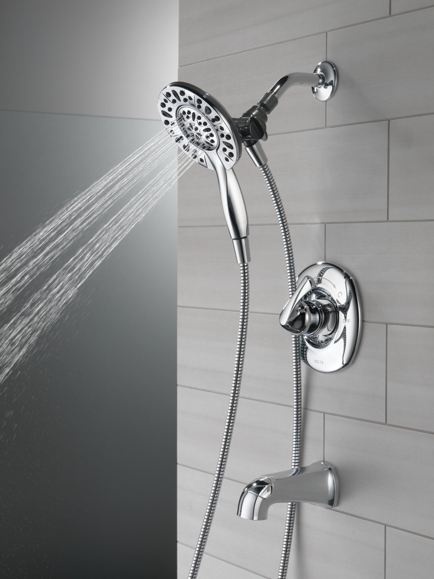 144890-I Ванна и душ Monitor® серии 14 с In2ition® Delta Faucet Larkin Хром  - Вид №6