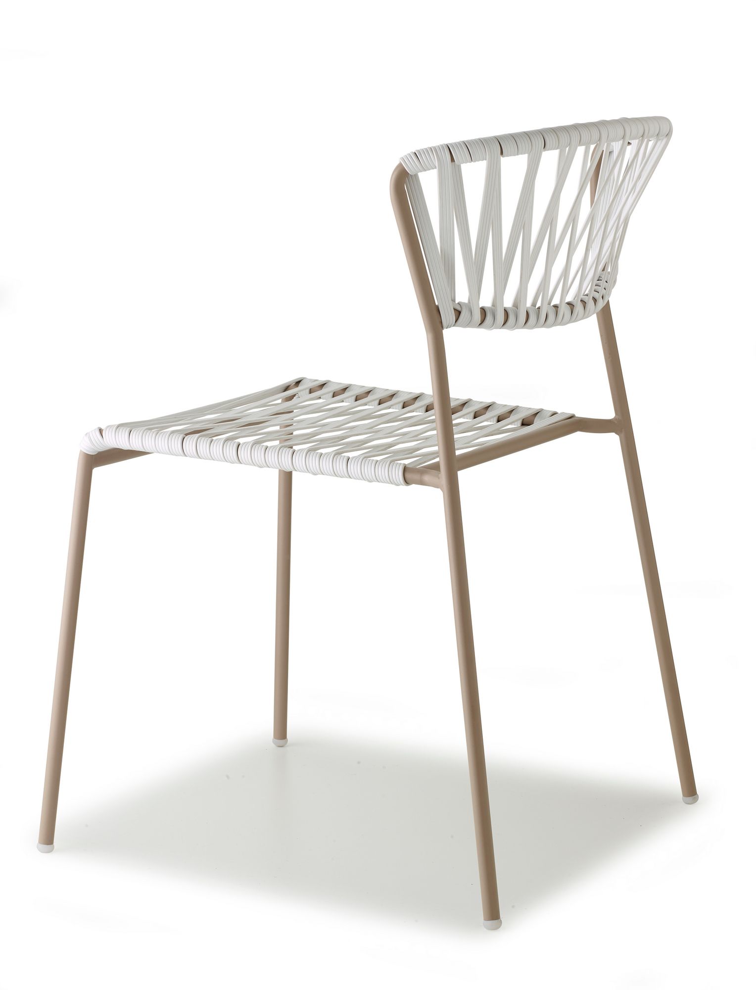 Открытый стул из нержавеющей стали и плетеной проволоки из ПВХ S-CAB Лиза ARCH-00125424 - Вид №18