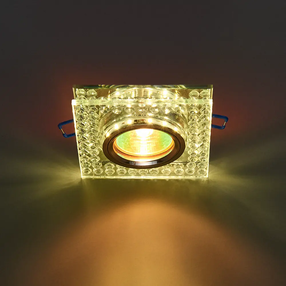 Светильник точечный встраиваемый Elektrostandard 8391, MR16 с LED-подсветкой под отверстие 60 мм, 1 м², цвет прозрачный 82636393 STLM-2187119  - Вид №1