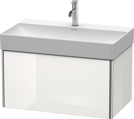 XS406209090 XSquare Тумбочка подвесная Фланелево-серый шелковисто-матовый лак Duravit - Вид №2