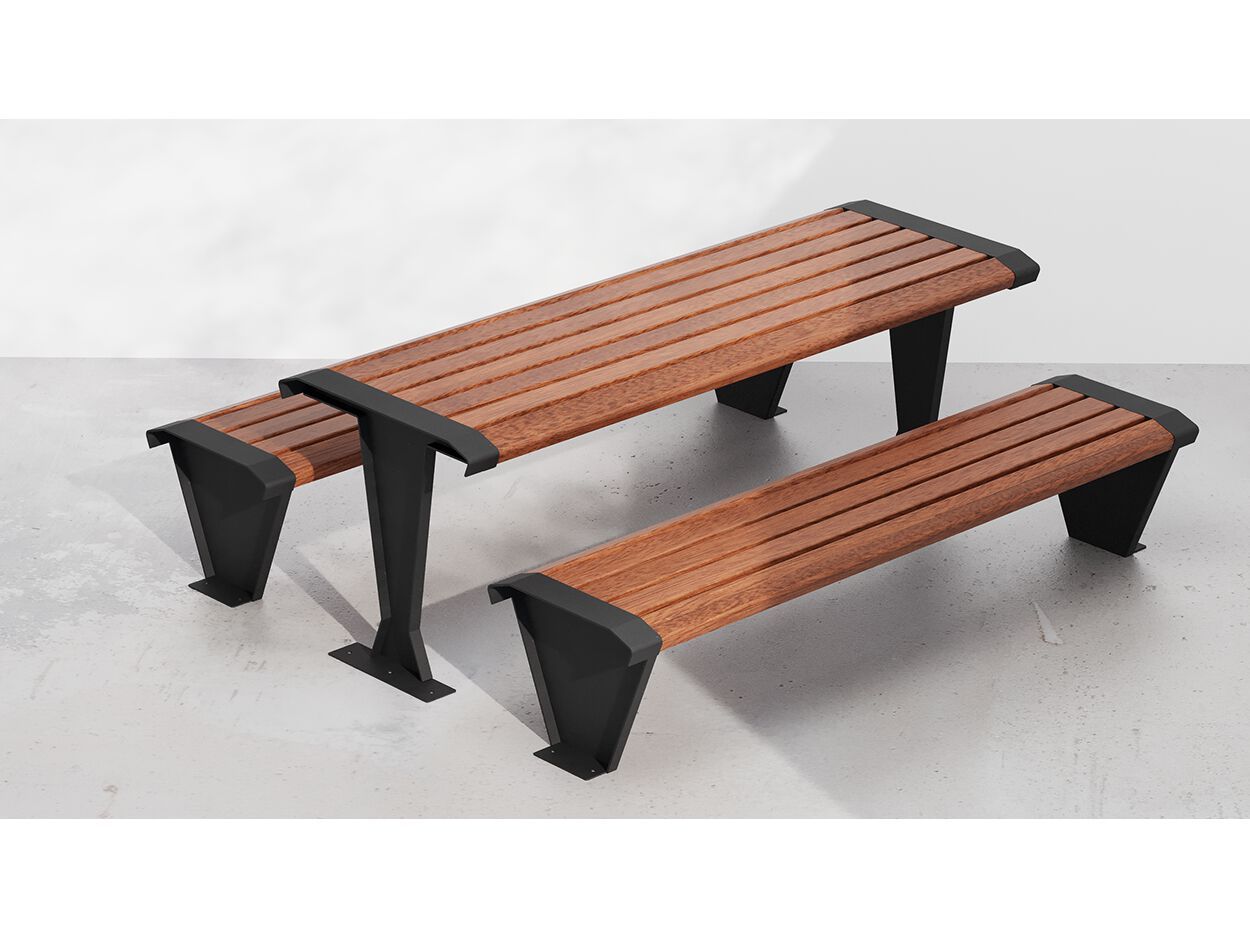 Стол для пикника из стали и дерева DIMCAR сущность ARCH-00038573 - Вид №1