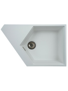 92704813 Кухонная мойка KitKraken River White K-775.9010 77.5х50, Матовый Белый Кварц STLM-0535114 KIT KRAKEN