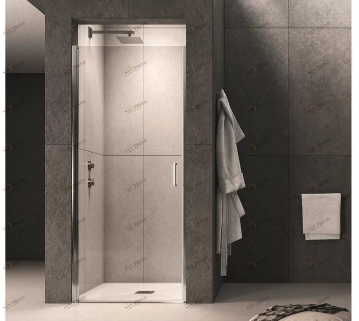 INDA® Душевая кабина стеклянная ниша с распашной дверцей Claire design B583…s/d