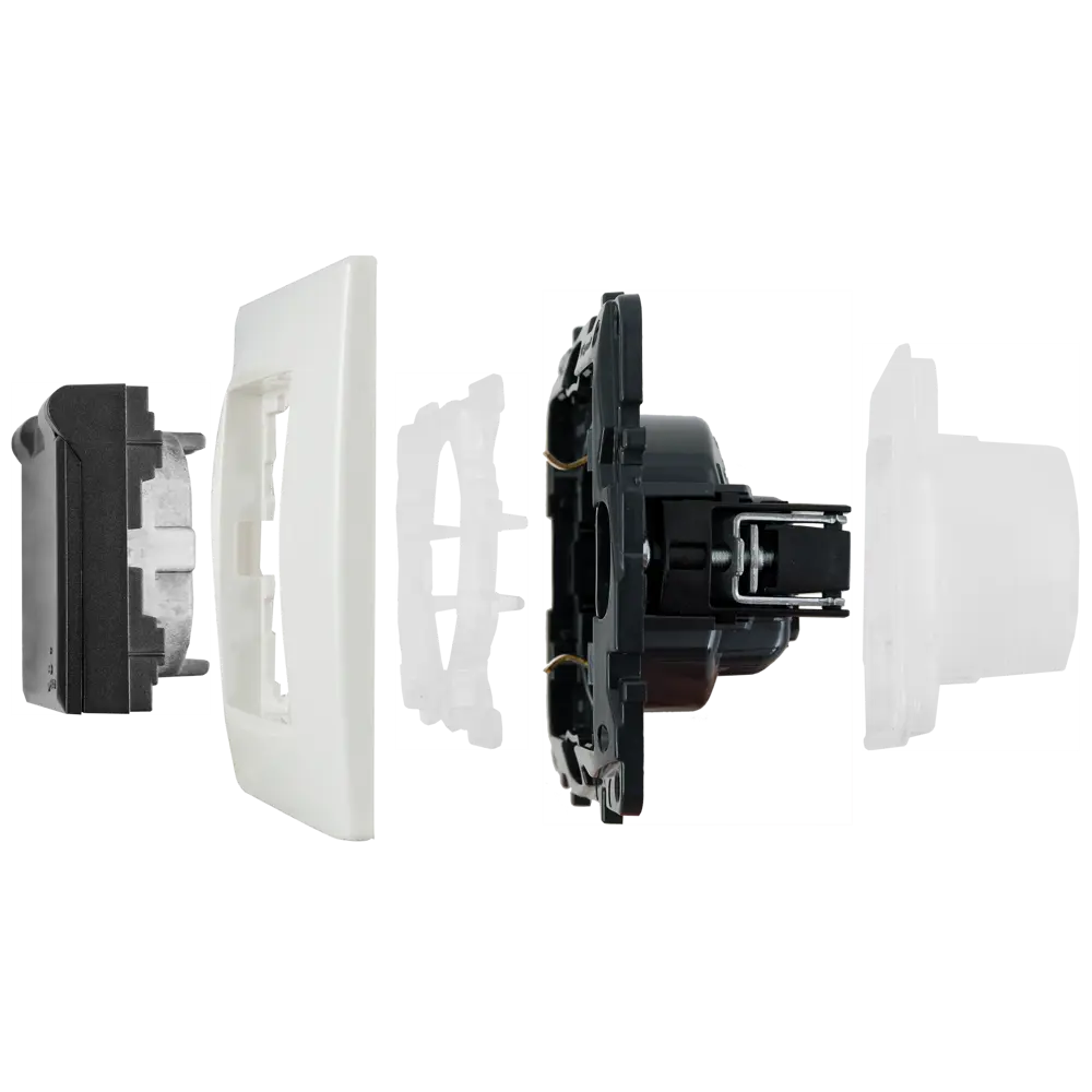 Розетка с заземлением IP44 - Legrand Structura - со шторками с защитной крышкой 16А 250В винтовые зажимы - магнезиум 82064627 STLM-2062210 - Вид №5
