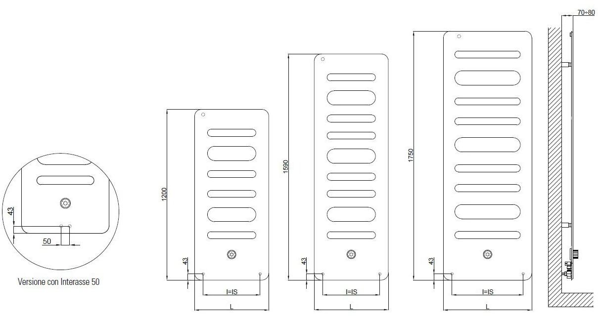 CORDIVARI Настенный панельный радиатор Extraslim sun-id-1514175 - Вид №7