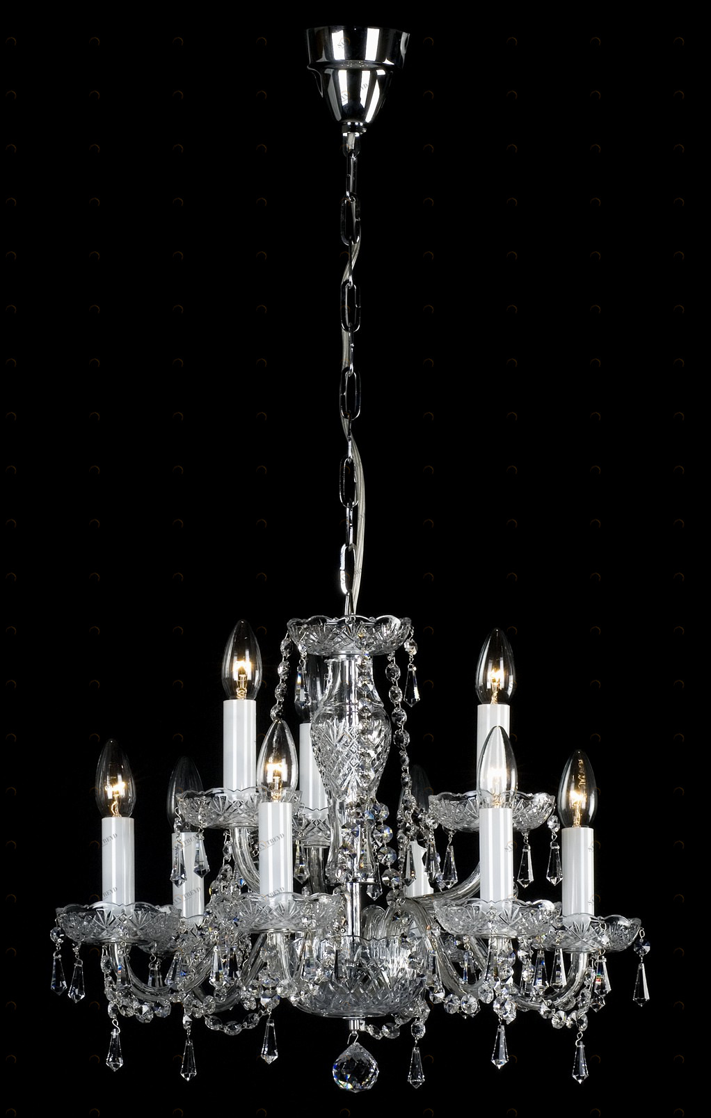 Traditional bathrooms Хрустальная люстра CHARLES 9 рожков из BOHEMIAN CUT CRYSTAL TB-KL-00-009 