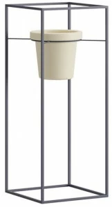 Ersa Высокий квадратный металлический горшок для растений