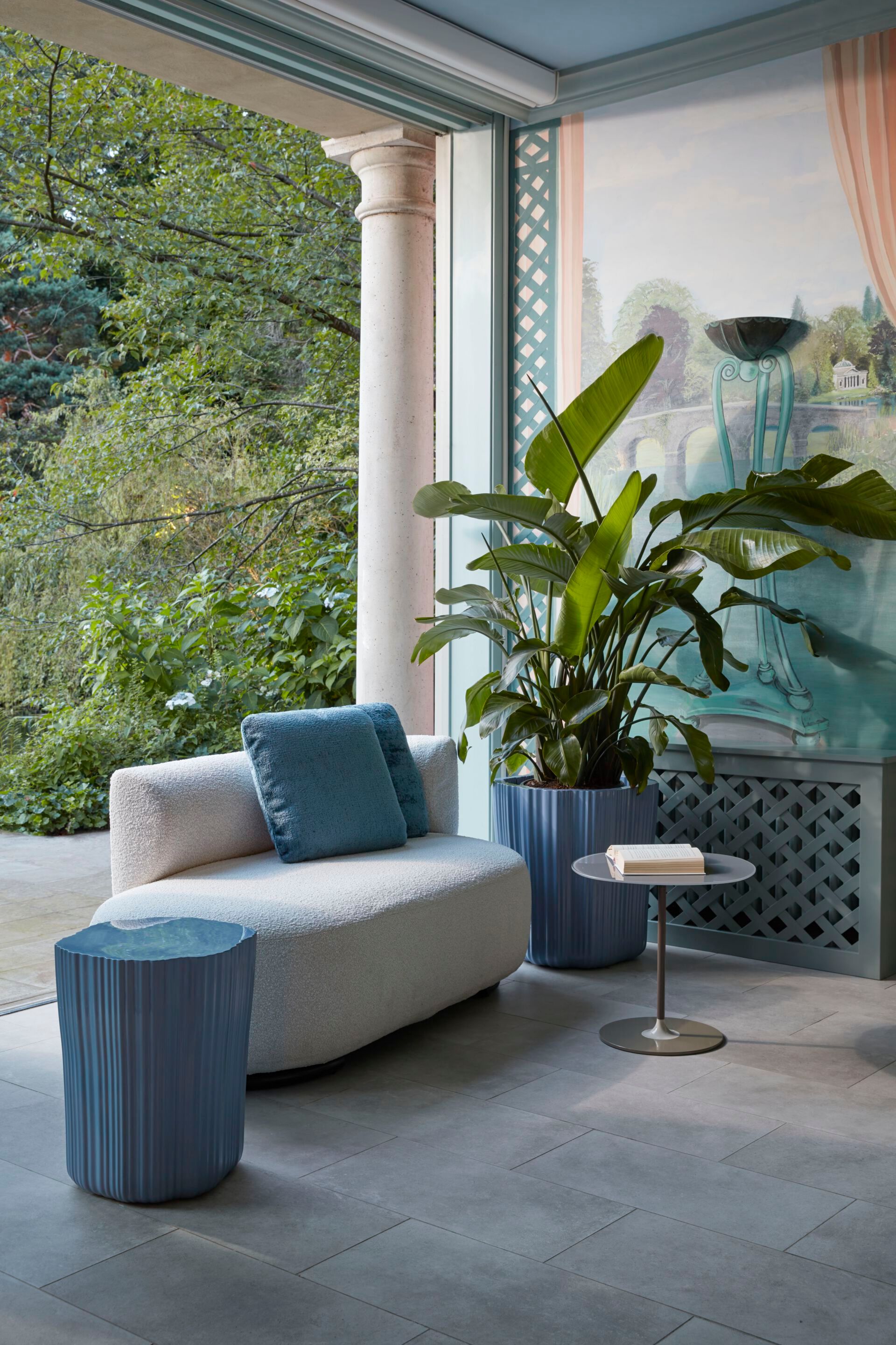 Рециркулированный материал круглый низкий горшок держатель Kartell CORTEZA ARCH-00050011 - Вид №2